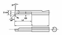 WIDIA Boring Bar: Boring, Bright (Uncoated), 0.0420 in Center to Cutting Tip, Right Hand (MPN APD09281R)