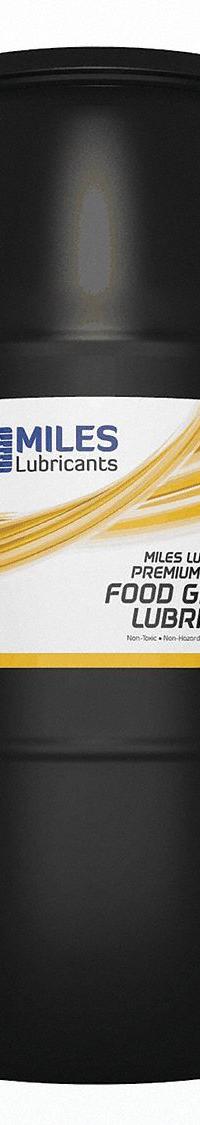 MILES LUBRICANTS Compressor Oil: 55 gal, Drum, 10 SAE Grade, 32 ISO Viscosity Grade, Food Grade (MPN MSF1549001). Key specifications — attr59744: 96; attr59746: 32; attr59736: Yes; attr59735: Drum; attr59738: Miles Advanced FG Comp Oil; attr59749: 10.