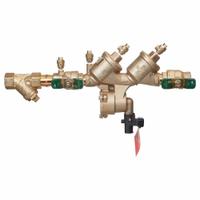 WATTS Reduced Pressure Zone Assembly: LF919, With Flood Detection Sensor & Strainer, FNPT, Polymer (MPN 1-1/2 LF919-QT-S-FS). Key specifications — Seat Material: Polymer; Shut-Off Valve Type: Ball Valve; Connection Type: FNPT.