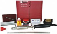 AMERICAN BEAUTY Soldering Kit: 300 W, 1,050°F, Chisel Tip, 0.9 in Tip Wd, Soldering Iron Kit (MPN PSK300). Key specifications — Manufacturer Part Number: PSK300; Brand: AMERICAN BEAUTY; Temperature Adjustment: Fixed; ESD Safe: No; Item: Soldering Iron Kit.