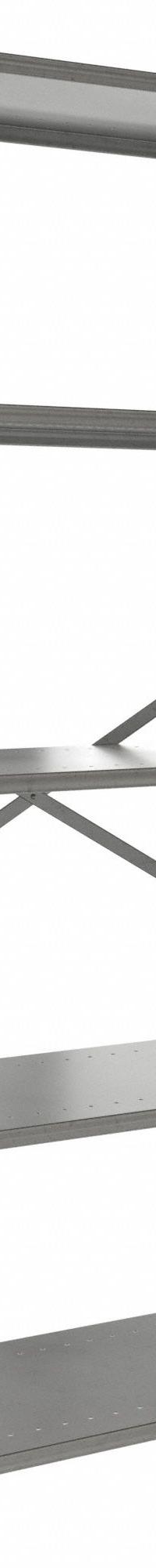HALLOWELL Metal Shelving: Standalone, Heavy-Duty, 48 in x 18 in, 84 in Overall Ht, 5 Shelves (MPN F7710-18HG). Key specifications — attr41760: Steel; attr41761: Steel; attr37625: Unassembled; attr37628: Gray; attr33609: HALLOWELL.