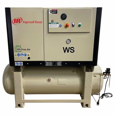INGERSOLL RAND Scroll Compressor: 10 hp, Horizontal Air Tank, 120 gal, 31.9 cfm, 145 psig - Horizontal Tank Oil-Free Scroll Electric Air Compressors