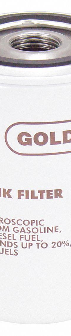 GOLDENROD Fuel Filter: Particulate, Disposable Canister, Particulate, 10 micron Filter Rating (MPN 595-5). Key specifications — Compatible Grainger Part Number: 3MMF8; Brand: GOLDENROD; Body Material: Steel/Zinc; Compatible Manufacturer Model Number: 595; Series: 595.