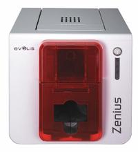 EVOLIS ID Card Printer: Single-Sided Printer, Supports CR80 Card Format, 40 mil Card Thick (MPN ZN1HB000RS). Key specifications — attr193659: EVOLIS; attr1083574: CR80; attr1083579: USB; attr1083581: Barcode Printing Included; attr1083587: Dye Sublimation.
