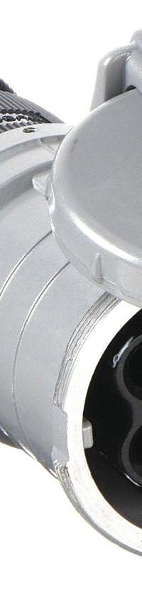 HUBBELL Pin and Sleeve Connector: Gray, 250V DC/600V AC, Three Phase, 100 A, 4 Pole, 5 Wire (MPN HBL5100CS1W). Key specifications — Brand: HUBBELL.