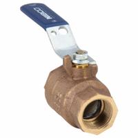 NIBCO Manual Two-Way Ball Valve: 1 in, Bronze, Straight, FNPT x FNPT, 600 psi Max. Pressure (CWP) (MPN T58570 1). Key specifications — Brand: NIBCO; Handle: Lever.