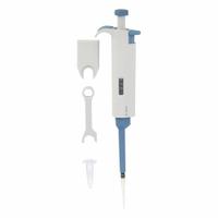 DLAB Single-Channel Pipettor: 1 Channels, 200 ul Capacity - Max, 1 ul Volume Increments (MPN 61TA29). Key specifications — Color: Light Gray; Brand: DLAB; Pipetter Type: Manual Adjustable Volume; Product Type: Single-Channel Pipettor.