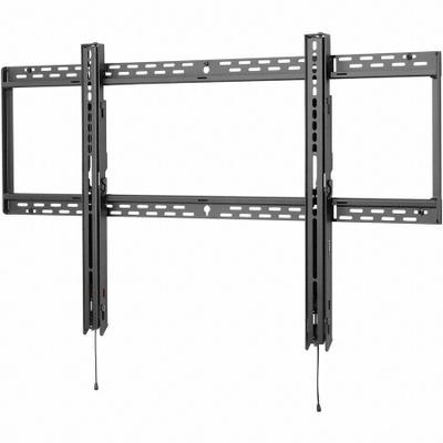 PEERLESS Wall Mount: Wall, For 60 in to 98 in Screens, Max. 350 lb, Fixed, Powder Coated - Fixed Television Mounts