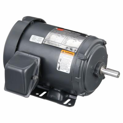Dayton General Purpose Motor: Rigid Base Mount, Totally Enclosed Fan Cooled, 1 1/2 hp - Rigid Base 3-Phase General Purpose AC Motors