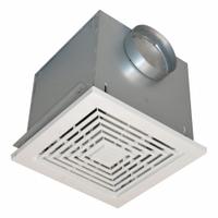 Exhaust Fan: Ceiling, 163 cfm Max, 1.5 sones, Variable Speed, Round Duct (MPN CBF150). Key specifications — Brand: CANARM; Nameplate Voltage: 115V AC; Sensor Type: None; Duct Shape: Round; Heater: Without Heater; Includes: Backdraft Damper; Mounting Location: Ceiling; Number of Speeds: Variable.