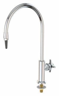INSTOCK Laboratory Faucet: Faucet, Single-Post, For Cold Water Media, 1 Handles, 1 Outlets, Brass (MPN GRL611-8). Key specifications — Brand: INSTOCK; Color/Finish: Chrome; Inlet Connection Type: IPS; Index Text: CW; Product Type: Faucet; Index Color: Green; Flow Pattern: Inline.