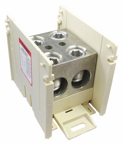 BURNDY Power Distribution Block: Open, Lug, Lug - Open Blocks with Lugs