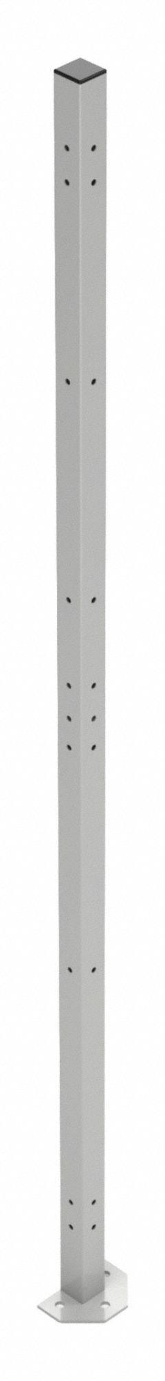 FOLDING GUARD Universal Post: 8 ft H, White, Powder-Coated (MPN PS096Y16A2). Key specifications — Finish: Powder-Coated; Material: Steel; Includes Mounting Hardware: Yes; Brand: FOLDING GUARD.