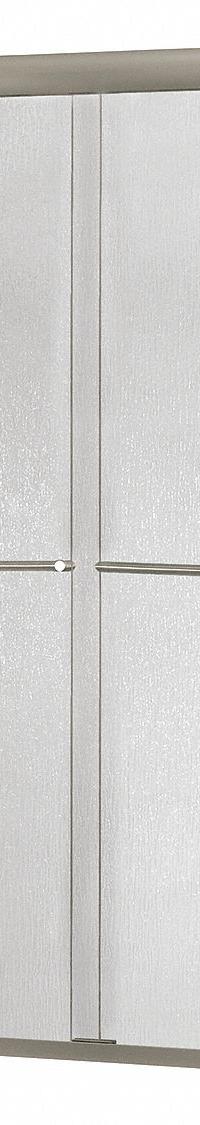 FOREMOST Shower Door: 56 in Min. Door Wd, 60 in Max. Door Wd, 72 in Overall Ht, Rain Tempered Glass (MPN CVSS6072-RN-BN). Key specifications — Brand: FOREMOST; Door Frame Finish: Brushed Nickel.