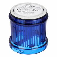 EATON Tower Light Module: Steady, 24V AC/24V DC, Blue, 73 mm Overall Dia, 3 in Overall Ht, SL4 (MPN SL7-L24-B). Key specifications — Brand: EATON; Compatible with Series: SL4; Lens Color: Blue; Operating Voltage: 24V DC; Manufacturer Part Number: SL7-L24-B.