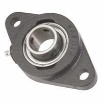 TIMKEN Flange Mount Bearing: Radial Ball, 1 3/16 in Bore, Cast Iron, Set Screws, 6 1/8 in Lg (MPN YCJTM 1-3/16 SGT). Key specifications — Bore Type: Cylindrical; Brand: TIMKEN; Lubricant Material: NLGI 2 Lithium Complex Grease; Mounting Bolt Size: 1/2 in; Split Housing: Not Split; System of Measurement: Inch.