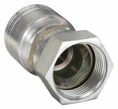 AEROQUIP Hydraulic Crimp Fitting: Steel x Steel, Straight, -4 For Hose Dash Size, JIC x Crimp (MPN 1AA4FJ4). Key specifications — Fitting Gender: Female x Genderless; Fitting Connection Type: JIC x Crimp; Thread Size: 7/16"-20; For Hose Dash Size: -4; Brand: AEROQUIP.