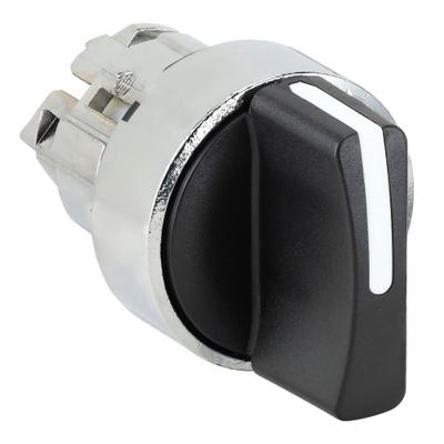 SCHNEIDER Short-Handled Selector Switch: 22 mm Panel Mount Size, 2 Positions - Selector-Switch Operators