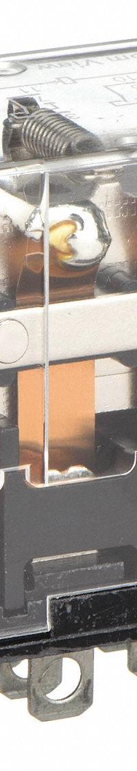 OMRON General Purpose Relay: Socket Mounted, 10 A Current Rating, 12V AC, 4PDT, 14 Pins/Terminals (MPN LY4-AC12). Key specifications — Brand: OMRON; Base Type: Square; Mounting Style: Plug-In; Pin Shape: Flat; Electrical Connection: Plug-In; Manufacturer Part Number: LY4-AC12; Operating Current: 5 A at 24V DC (Inductive Load); Series: LY Series.