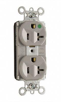 PASS & SEYMOUR PlugTail® 20A 125V Heavy Duty Hospital-Grade Compact Duplex Receptacle: Duplex (MPN PT8300HGRY). Key specifications — attr1367147: PASS & SEYMOUR.