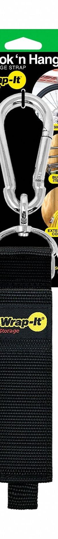 Hook-and-Loop Cable Strap,Polypropylene (MPN 100-HNH-18BL). Key specifications — Brand: WRAP-IT STORAGE; Material: Polypropylene; Color: Black; Max. Bundle Dia.: 3 in.