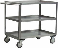 JAMCO Utility Cart: 1,200 lb, 36 in L x 24 in W Shelf, 42 in L x 25 in W x 35 in H Overall Dim, Flat (MPN XB236N800). Key specifications — Caster/Wheel Configuration: (2) Swivel; Brand: JAMCO; Caster Wheel/Tread Material: Rubber.