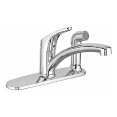 AMERICAN STANDARD Low Arc Kitchen Faucet: Colony Pro, Cast Brass, Widespread, Deck, 3 Mounting Holes (MPN 7074030.002). Key specifications — Series: Colony Pro; Brand: AMERICAN STANDARD.