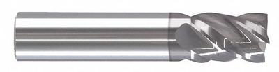 APPROVED VENDOR Square End Mill: Carbide, AlTiCrN Coated, 4 Flute, 5/8" Mill Dia - Fast-Cutting Carbide Square End Mills for Steel & Cast Iron