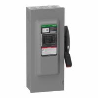 SCHNEIDER Safety Switch: Non-Fusible, 100 A, Three Phase, 600V AC/DC, Galvanized Steel, Indoor (MPN VHU363N). Key specifications — attr867131: SCHNEIDER.