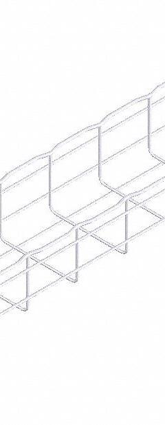 CABLOFIL Wire Mesh Cable Tray: 6 in Wd, 4 in Ht, 10 ft Lg, 60 lb, Steel, Zinc Plated (MPN CF105/150EZ). Key specifications — Material: Steel; Manufacturer Part Number: CF105/150EZ; Brand: CABLOFIL; Finish: Zinc Plated; Item [MERCH]: Wire Mesh Cable Tray.