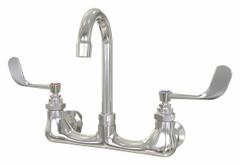 SANI-LAV Gooseneck Service Sink Faucet: Wall, Centerset, Cast Brass, Chrome, 2 gpm Flow Rate (MPN 206). Key specifications — Color/Finish: Chrome; Includes: Faucet Mounting Kits.