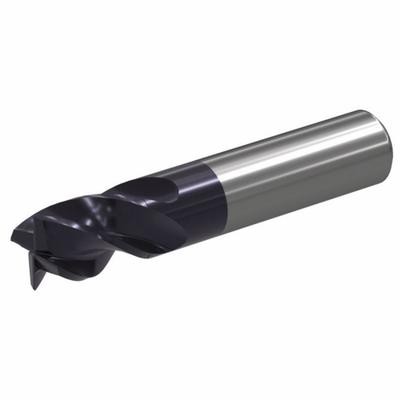 WIDIA Square End Mill: Carbide, TiAlN Coated, 4 Flute, 7/16" Mill Dia, 7/8" LOC - Fast-Cutting Carbide Square End Mills for Steel & Cast Iron