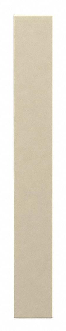 ASI GLOBAL PARTITIONS Partition Column: Plastic Polymer, Pebble, Cream, 82 in Ht, 10 in Wd - Pilasters for Bathroom Partitions