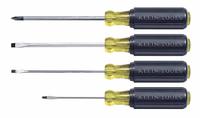 KLEIN TOOLS General Purpose Screwdriver Set: 1-10 Pieces, 4 Pieces, Phillips/Slotted Tip (MPN 85484). Key specifications — attr1205274: KLEIN TOOLS; attr1205269: 1/16 in.