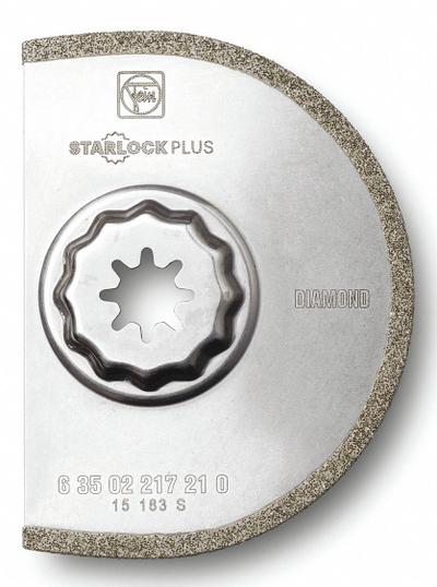 FEIN Oscillating Scraper Blade: 3 9/16 in Blade Wd, 3 9/16 in Blade Lg, Diamond Grit - Starlock Plus Mounted Blades