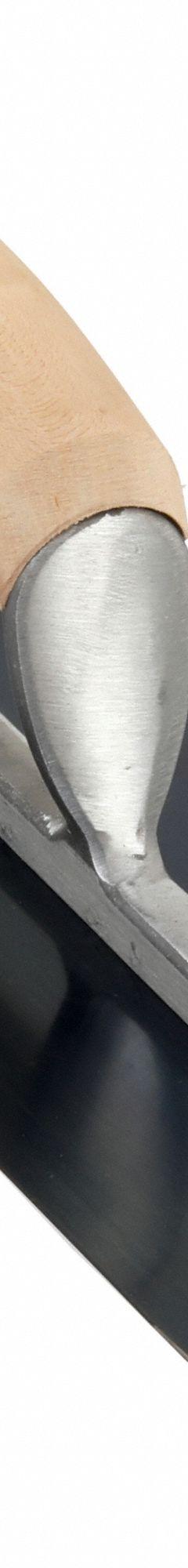 KRAFT TOOL Pool Trowel: Blade Material Blue Steel, Blade Shape Round, 4 in Blade Wd, 16 in Blade Lg (MPN CF279B). Key specifications — attr1008665: Camel Back; attr1005004: KRAFT TOOL; attr1008664: Wood.