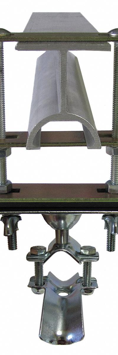 GLEASON Festoon End Clamp: 0.94 in – 1.25 in, 10.1 in Overall Lg - Clamps for Festoon Systems