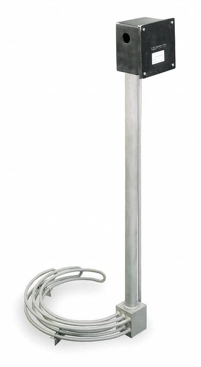 VULCAN Over The Side Immersion Heater: 3 Phase, 240V AC, 9,000 W Watt, 40 W/sq in - Suspended Immersion Heaters