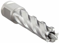 SLUGGER BY FEIN Annular Cutter: 9/16 in Cutter Dia, 2 in Max Cutting Dp, Pilot Pin Included, Bright (MPN 63134143042). Key specifications — attr253884: Yes; attr253885: Bright; attr253886: High Speed Steel; attr253887: Weldon Flat; attr253888: Fractional Inch; attr277149: SLUGGER BY FEIN.