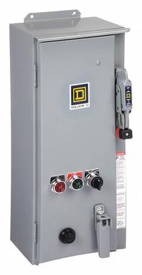 SQUARE D NEMA Combination Starter: Circuit Breaker, 3 Poles, NEMA Size 2, 120V AC, NEMA-Rated 12 (MPN 8539SDA53V02S). Key specifications — Includes Pilot Light: No; Maximum Voltage Rating: 600V AC; Brand: SQUARE D; Phase: Three; Coil Voltage: 120V AC; Control Transformer: No; Series: 8539; Includes Auxiliary Contacts: No.