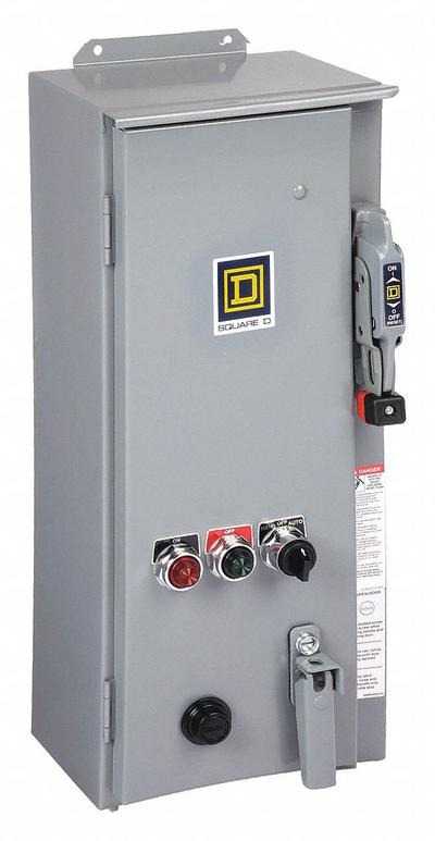 SQUARE D NEMA Combination Starter: Circuit Breaker, 3 Poles, NEMA Size 2 - Circuit Breaker Starters with Thermal Overloads