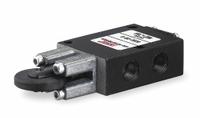 ARO Manual Air Control Valve: 50, Four-Way / Two-Position, Roller, Black, 16 scfm Flow Rate - Max (MPN 5040-05). Key specifications — attr1092903: Black; attr1086905: Spring Return; attr1086907: 50; attr1086914: Normally Open; attr1086904: Manual Air Control Valve; attr1086871: 5040-05.