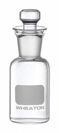 WHEATON BOD Bottle: 60 mL, Robotic Stopper, 115 mm, Colorless, Un-Numbered, Closure Included (MPN 227494-00). Key specifications — Closure Type: Robotic Stopper; Mouth Size: Narrow; Brand: WHEATON; Body Color: Colorless.