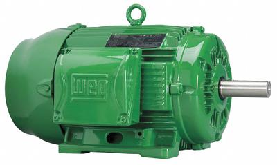 WEG General Purpose Motor: Rigid Base Mount, Totally Enclosed Fan Cooled, 5 hp - Rigid Base 3-Phase General Purpose AC Motors