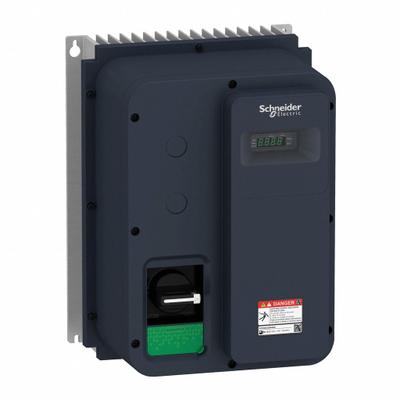 SCHNEIDER Variable Frequency Drive: In Phase Three, Out Phase Three, 5 hp, IP65, No Bypass - Schneider Altivar ATV320