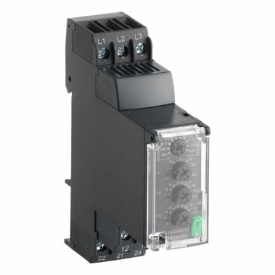 SCHNEIDER Phase Control Relay: DIN-Rail Mounted, 8 A Current Rating - DIN-Rail Mounted Relays