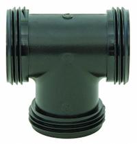 HYDRORAIN Manifold: 1" MIPT, PVC, 350 psi Max Working Pressure, 2.5 in Wd, 1.5 in Ht (MPN 03100). Key specifications — Connection: 1" MIPT; Material: PVC; Product Type: Manifold.