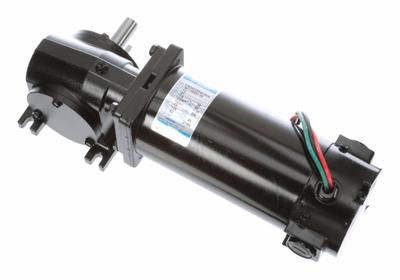 LEESON Right Angle Gearmotors: Right Angle, 12V DC, TENV, 62 RPM, 135 in-lb Max Torque - Right Angle DC Gearmotors