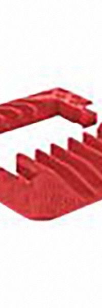 CHECKERS Cable Protector End Cap Pair: 5 Channels, Hinged, 1 13/40 in Max Cable Dia, 8 3/4 in Wd (MPN GDEC5X125-O). Key specifications — Brand: CHECKERS; Color: Orange; Component: End Caps; Material: Polyurethane.