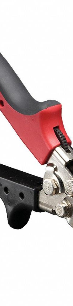 MALCO J-Channel Cutter: For Notches & Drain Tabs in J-Channel, 9 in Overall Lg, 5/8 in Cutting Lg (MPN JCCR). Key specifications — attr308565: Steel; attr308566: Steel; attr324898: MALCO; attr308562: For Notches & Drain Tabs in J-Channel.